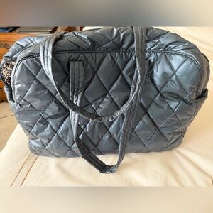Vera Bradley Quilted Charcoal Travel Bag